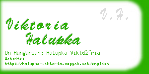 viktoria halupka business card